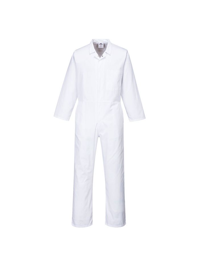 Food Industry Coverall , L, R, White