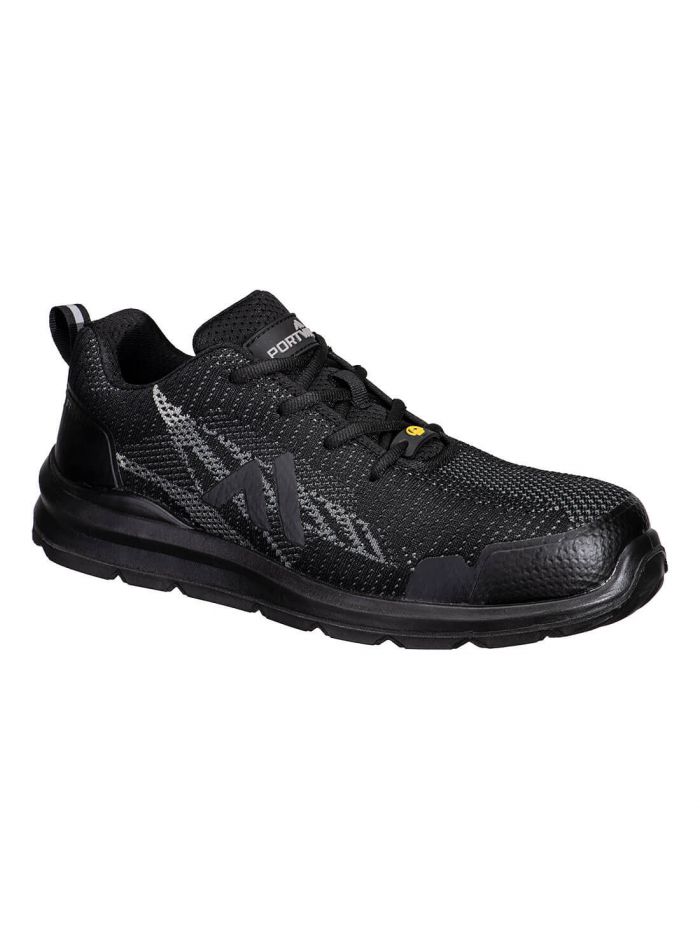 Composite Textile Trainer S1PS ESD SR FO, 36, R, Black/Zoom Grey