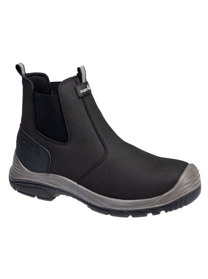 Steel Action Nubuck Dealer Boot S7 SC FO SR, 36, Y, Black/Grey