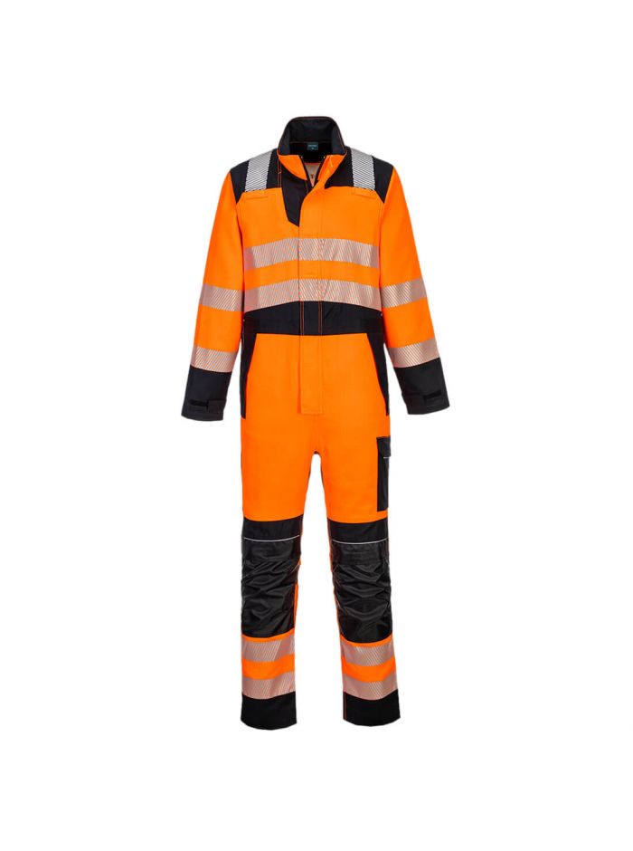 PW3 Modaflame Work HVO Multi-Norm FR Coverall, L, R, Orange/Black