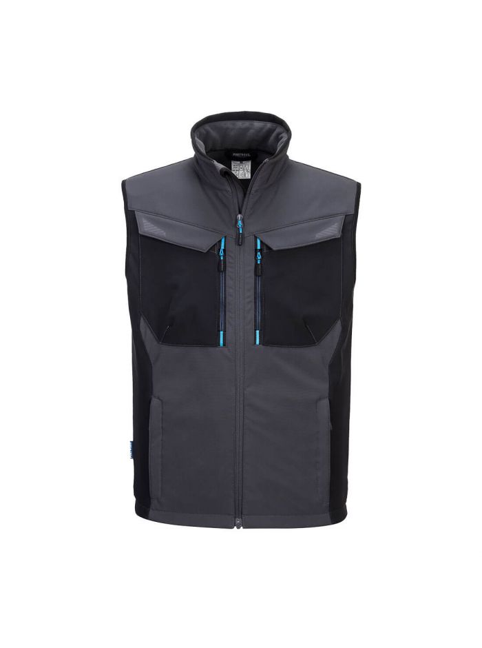 WX3 Softshell Bodywarmer (3L), L, R, Metal Grey