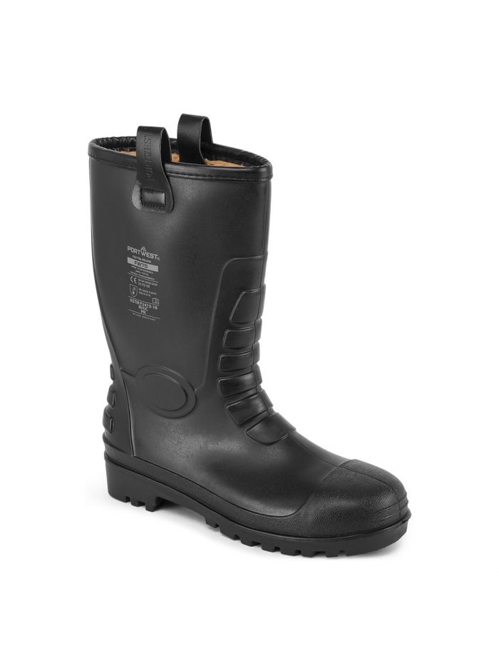 Steel PVC Rigger Boot S5 FO, 36, R, Black