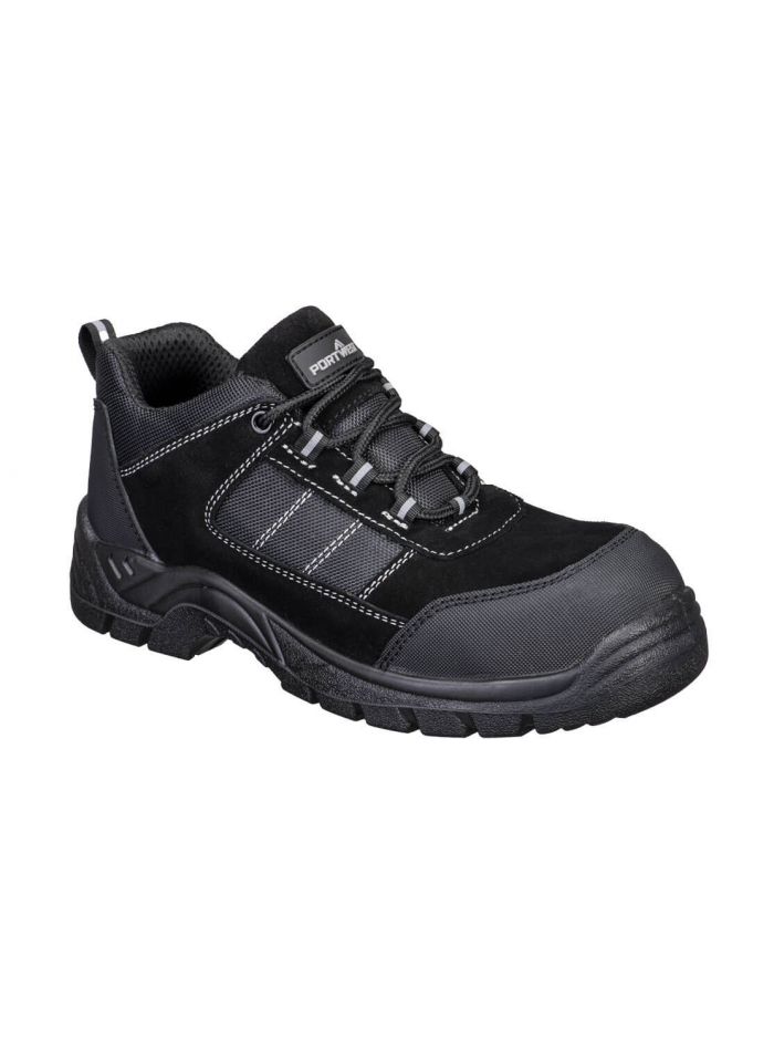 Composite Textile Suede Low Shoe S1 SR FO, 36, R, Black