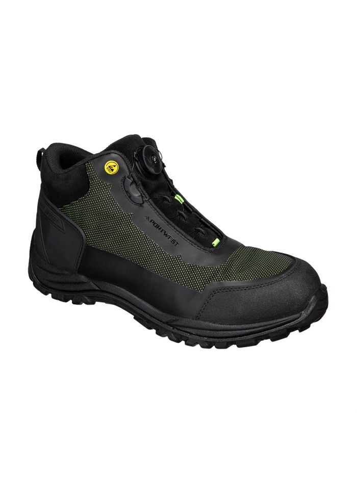 Girder Composite Mid Boot S3S ESD SR FO, 37, N, Black/Green
