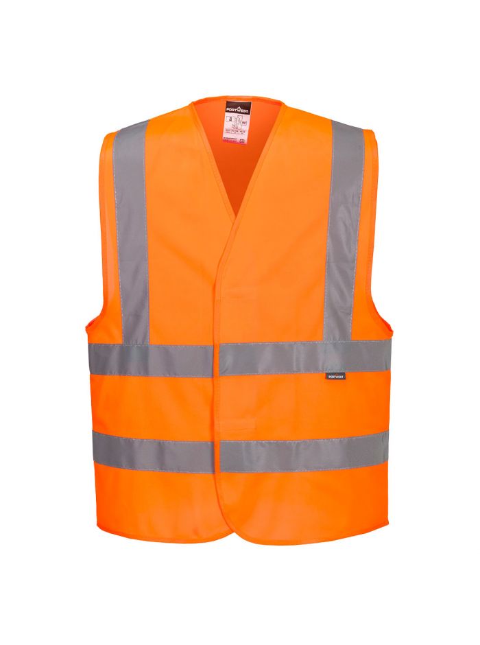 Hi-Vis Band and Brace Vest , 4X/5X, R, Orange