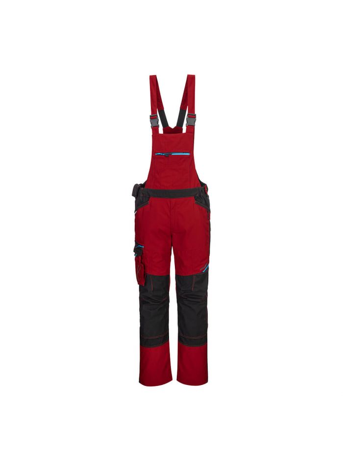 WX3 Bib and Brace, L, R, Deep Red