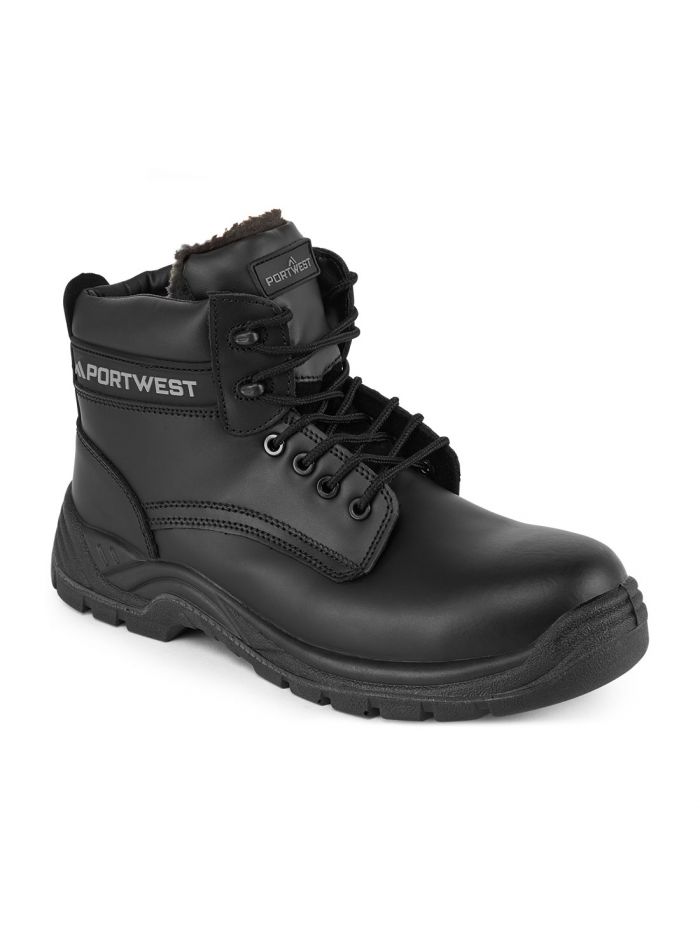 Portwest Compositelite Fur Lined Thor Boot S3 CI, 38, R, Black