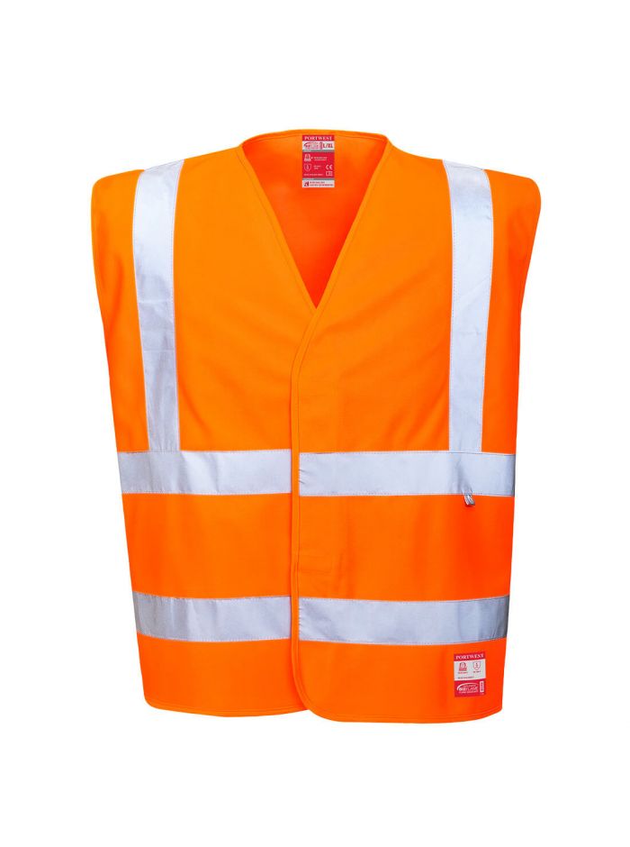 Bizflame Hi-Vis FR Vest, L/XL, R, Orange
