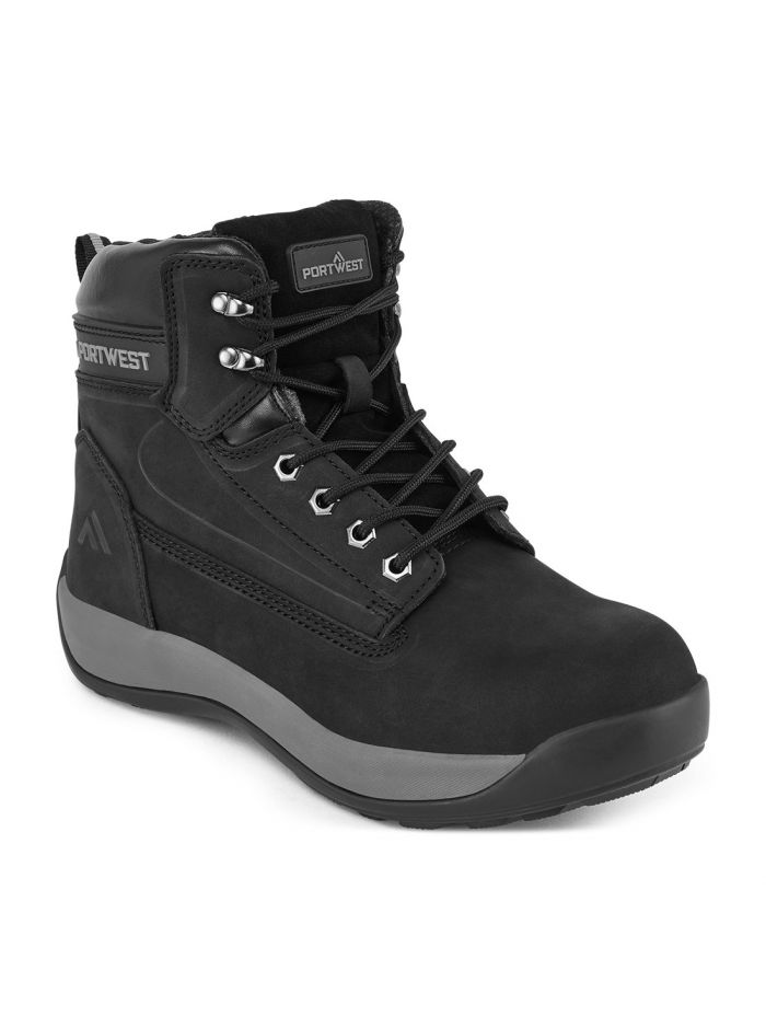 Steelite Construction Nubuck Boot S3 HRO, 39, R, Black