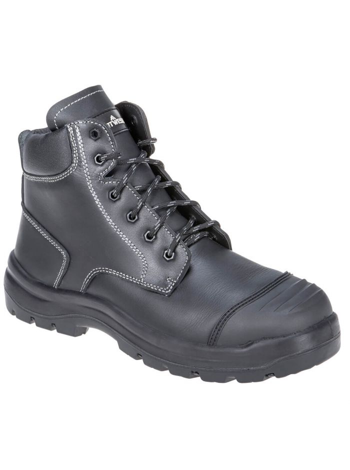 Clyde Safety Boot S3 HRO CI HI SRC, 38, R, Black