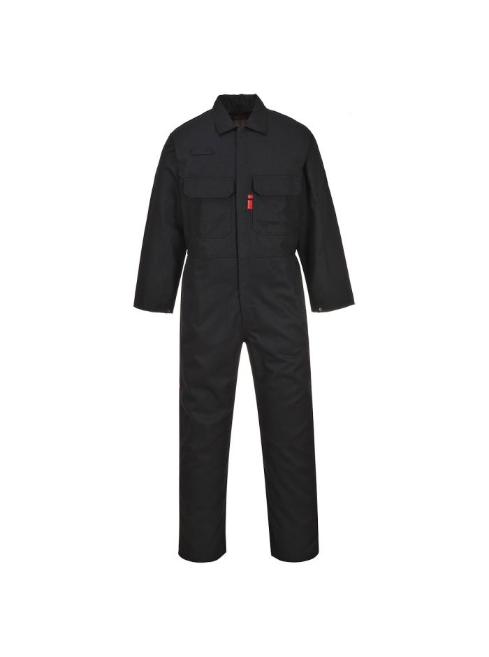 Bizweld Work FR Coverall, 4XL, R, Black