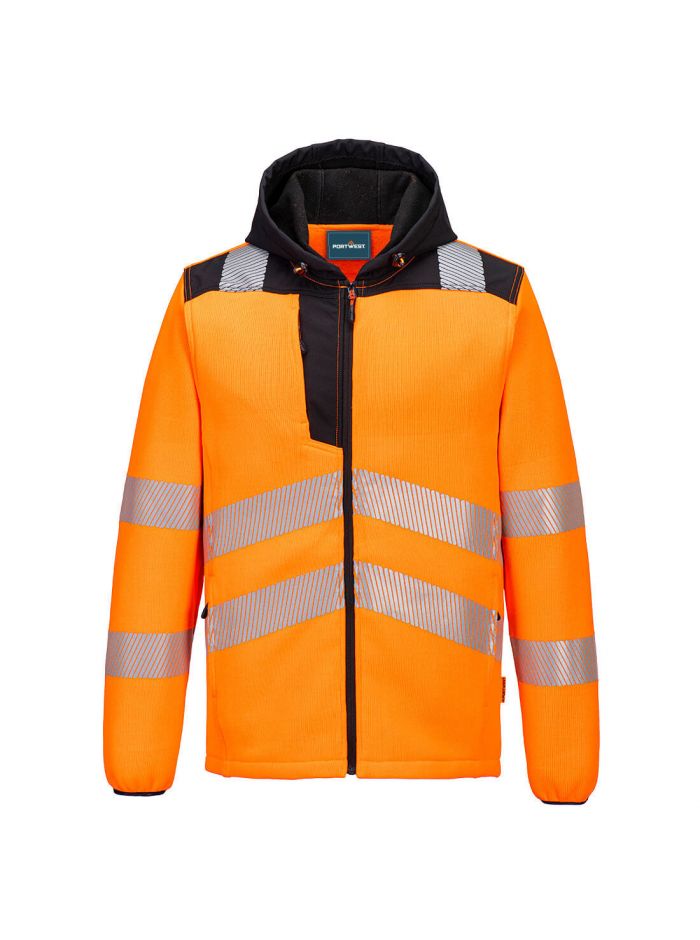PW3 Hi-Vis Technical Fleece, 4XL, R, Orange/Black