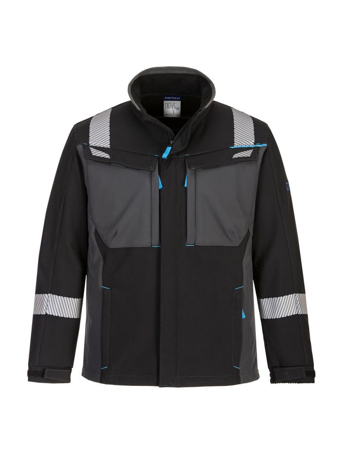 WX3 Modaflame Softshell FR Jacket, L, R, Black