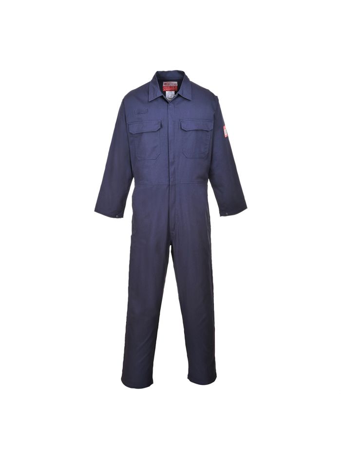 Bizflame Work FR Coverall, L, R, Navy