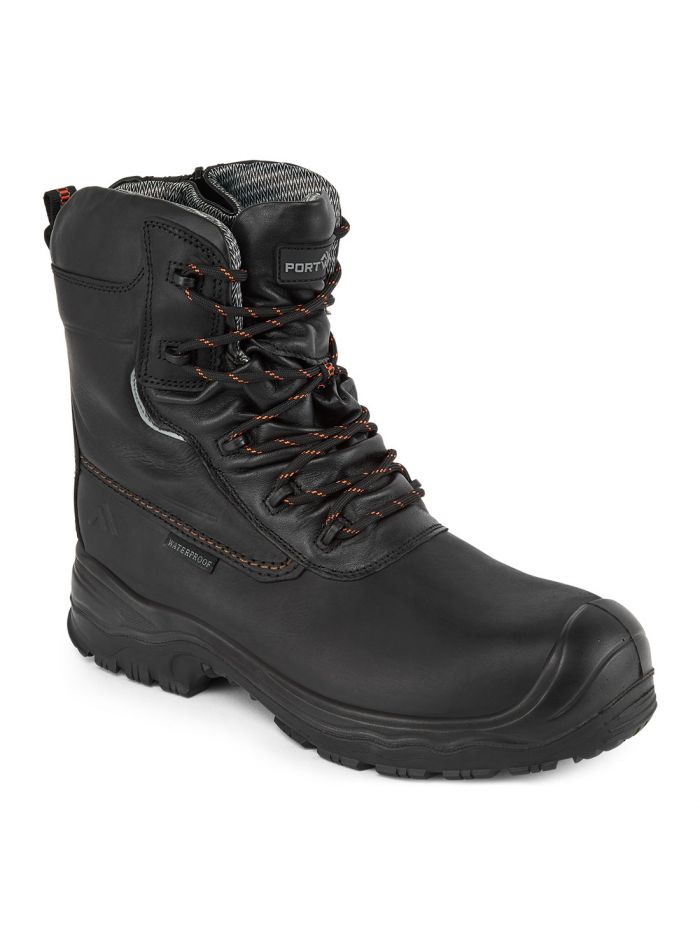 Composite Leather Traction Boot 7" S7L ESD HRO CI FO , 38, R, Black