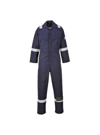 Modaflame Work FR Coverall, L, R, Navy