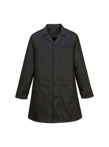 Anti-Static ESD Coat, 4XL, R, Black