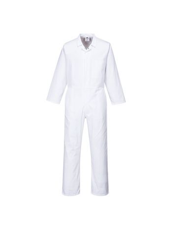 Food Industry Coverall , L, R, White