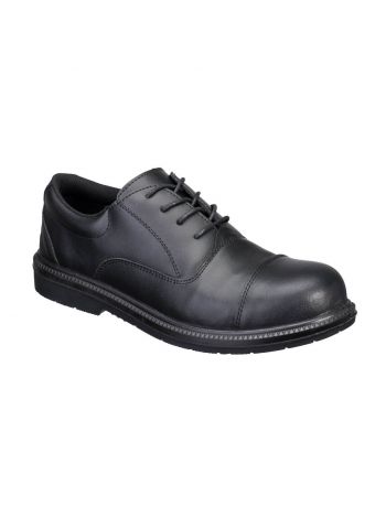 Steel Action Leather Executive Shoe S3 SR FO, 38, R, Black