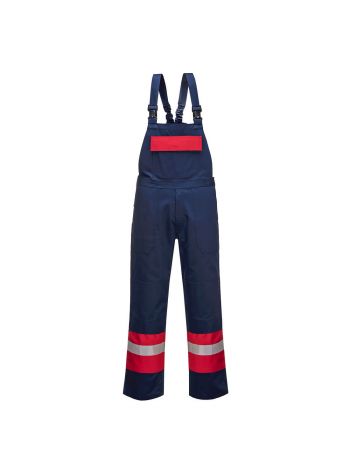 Bizflame Work Two Tone FR Bib and Brace, 4XL, R, Navy