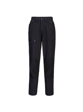 WX2 Eco Women's Stretch Work Trousers, 24, R, Black