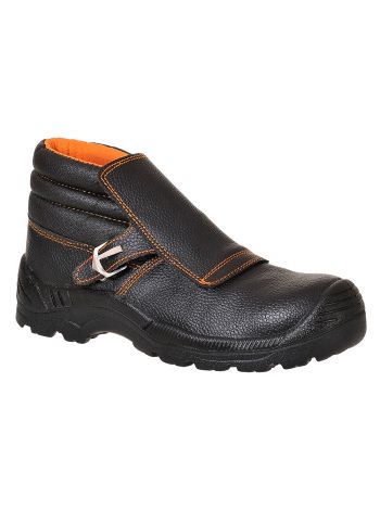 Composite Action Leather Welders Boot S3L HRO SR, 38, R, Black