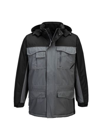 Ripstop Winter Jacket , L, R, Black/Grey