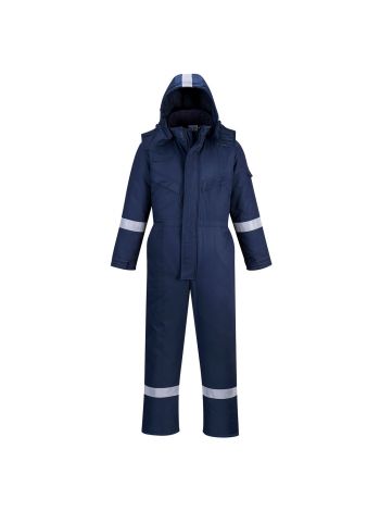 Bizflame Work FR Insulated Coverall, L, R, Navy