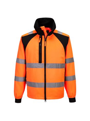 WX2 Eco Hi-Vis Work Jacket , 4XL, R, Orange/Black