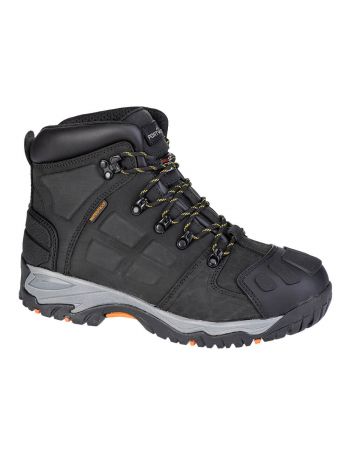 Steel Leather Ankle Boot S7 HRO CI LG SR, 39, R, Black