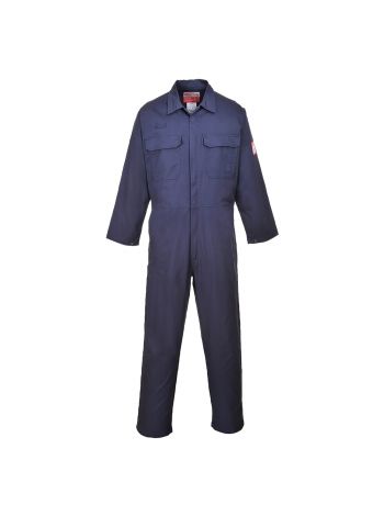 Bizflame Work FR Coverall, L, R, Navy
