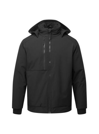 WX2 Eco Hooded Insulated Softshell (2L), 4XL, R, Black