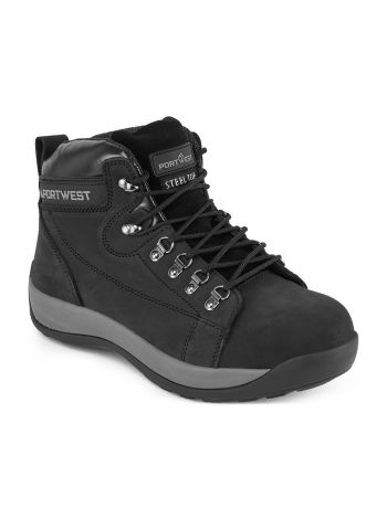 Steelite Mid Cut Nubuck Boot SB HRO, 38, R, Black